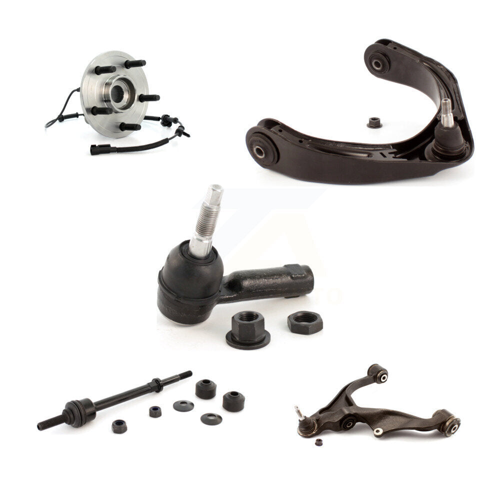 Hub Bearing Lower Upper Arm Outer Tie Rod Link Front Left Kit For Dodge Ram 1500