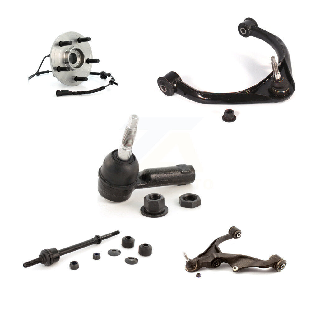 Hub Bearing Lower Upper Arm Outer Tie Rod Link Front Left Kit For Dodge Ram 1500