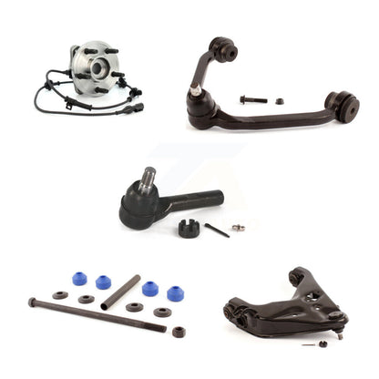 Bearing Lower Upper Control Arm Outer Tie Rod Link Front Left Kit (5Pc) For Ford