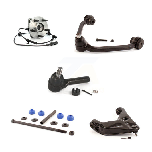Bearing Lower Upper Control Arm Outer Tie Rod Link Front Left Kit (5Pc) For Ford
