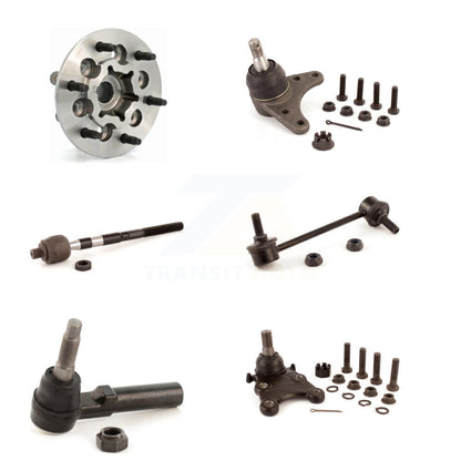 Bearing Upper Lower Ball Joint Tie Rod Link Front Left Kit (6Pc) For GMC Canyon