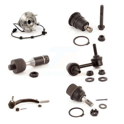 Bearing Upper Lower Ball Joint Tie Rod & Link Front Left Kit (6Pc) For GMC Envoy
