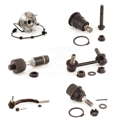 Bearing Upper Lower Ball Joint Tie Rod & Link Front Left Kit (6Pc) For Chevrolet