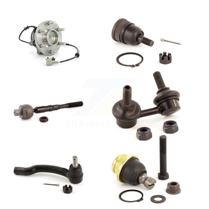 Bearing Upper Lower Ball Joint Tie Rod Link Front Left Kit (6Pc) For Nissan RWD
