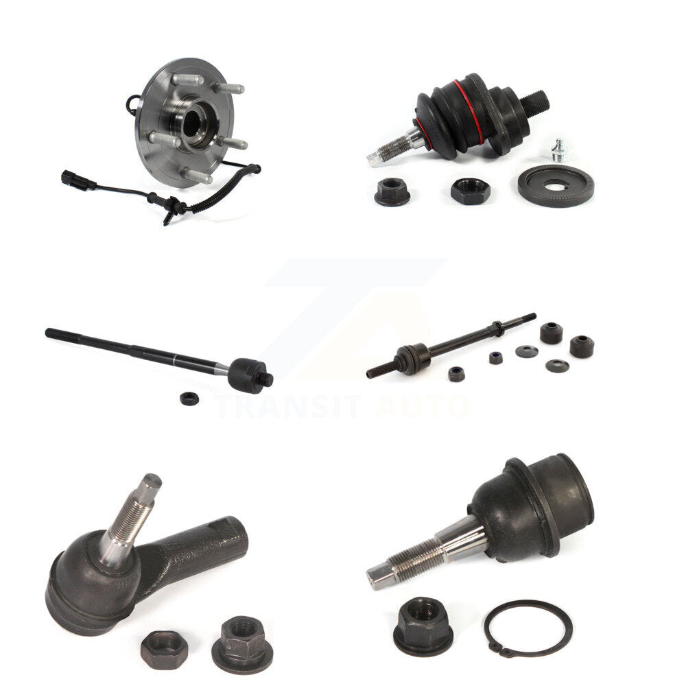 Bearing Upper Lower Ball Joint Tie Rod Link Front Kit (6Pc) For Ram 1500 Classic