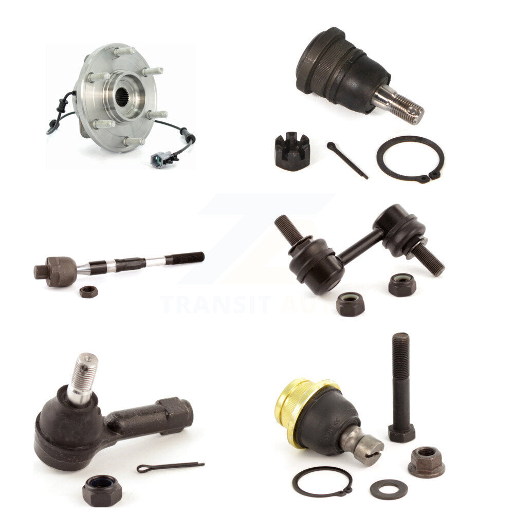 Bearing Upper Lower Ball Joint Outer Inner Tie Rod & Sway Bar Link Front Kit For