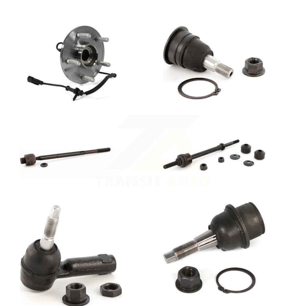Bearing Upper Lower Ball Joint Tie Rod Link Front Kit (6Pc) For 12 Ram 1500 4WD