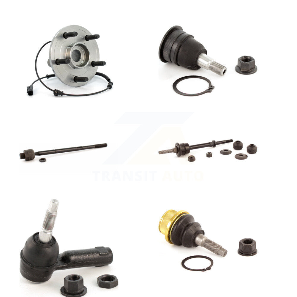 Bearing Upper Lower Ball Joint Tie Rod & Link Front Kit (6Pc) For Dodge Ram 1500