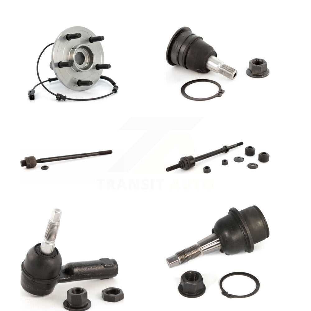 Bearing Upper Lower Ball Joint Tie Rod & Link Front Kit (6Pc) For Dodge Ram 1500