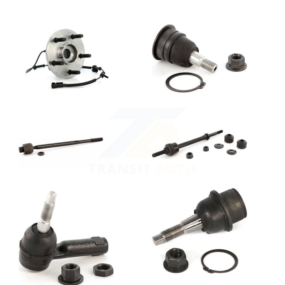 Bearing Upper Lower Ball Joint Tie Rod & Link Front Kit (6Pc) For Dodge Ram 1500