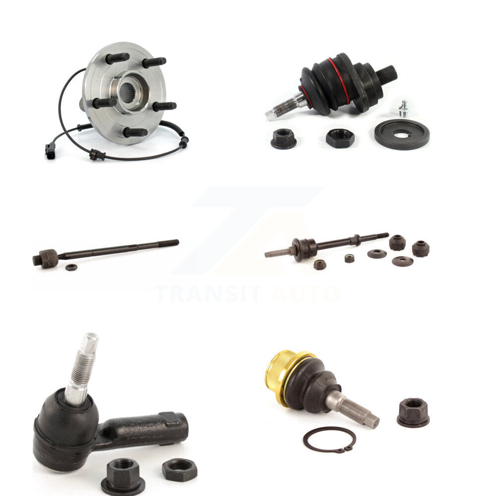 Bearing Upper Lower Ball Joint Tie Rod & Link Front Kit (6Pc) For Ram 1500 Dodge