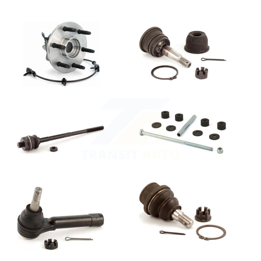 Bearing Upper Lower Ball Joint Tie Rod Link Front Kit (6Pc) For Chevrolet GMC XL