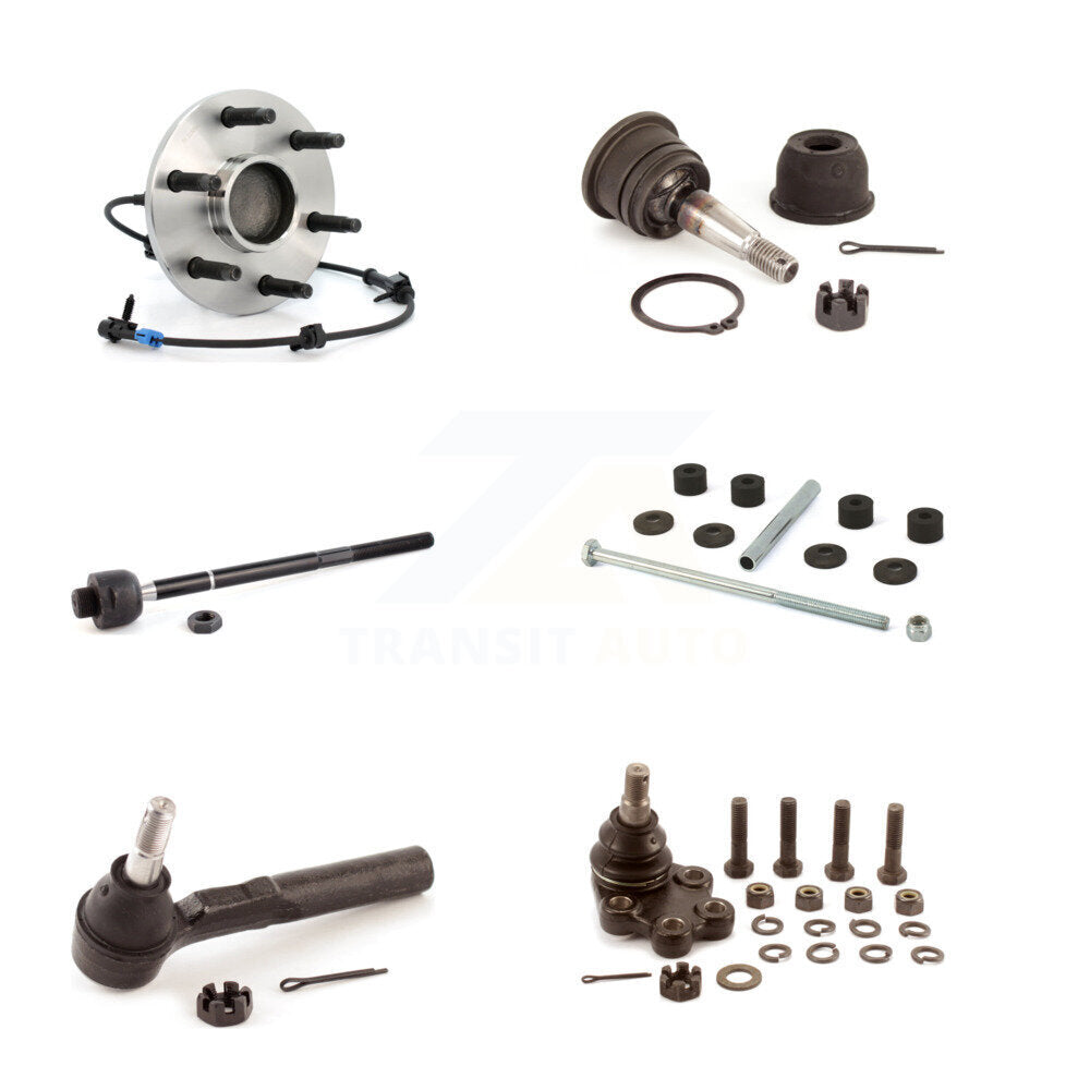 Bearing Upper Lower Ball Joint Tie Rod & Link Front Kit (6Pc) For Chevrolet 1500