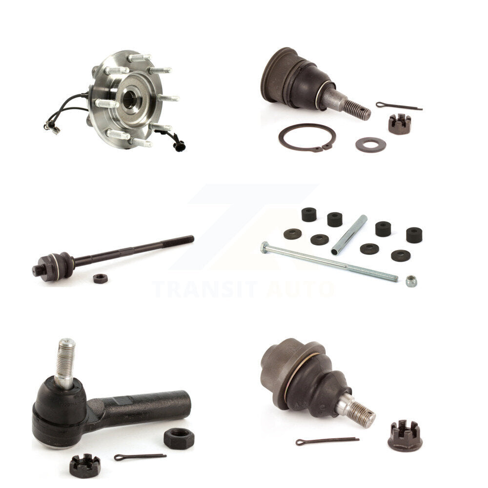 Bearing Upper Lower Ball Joint Tie Rod Link Front Kit (6Pc) For GMC Chevrolet HD