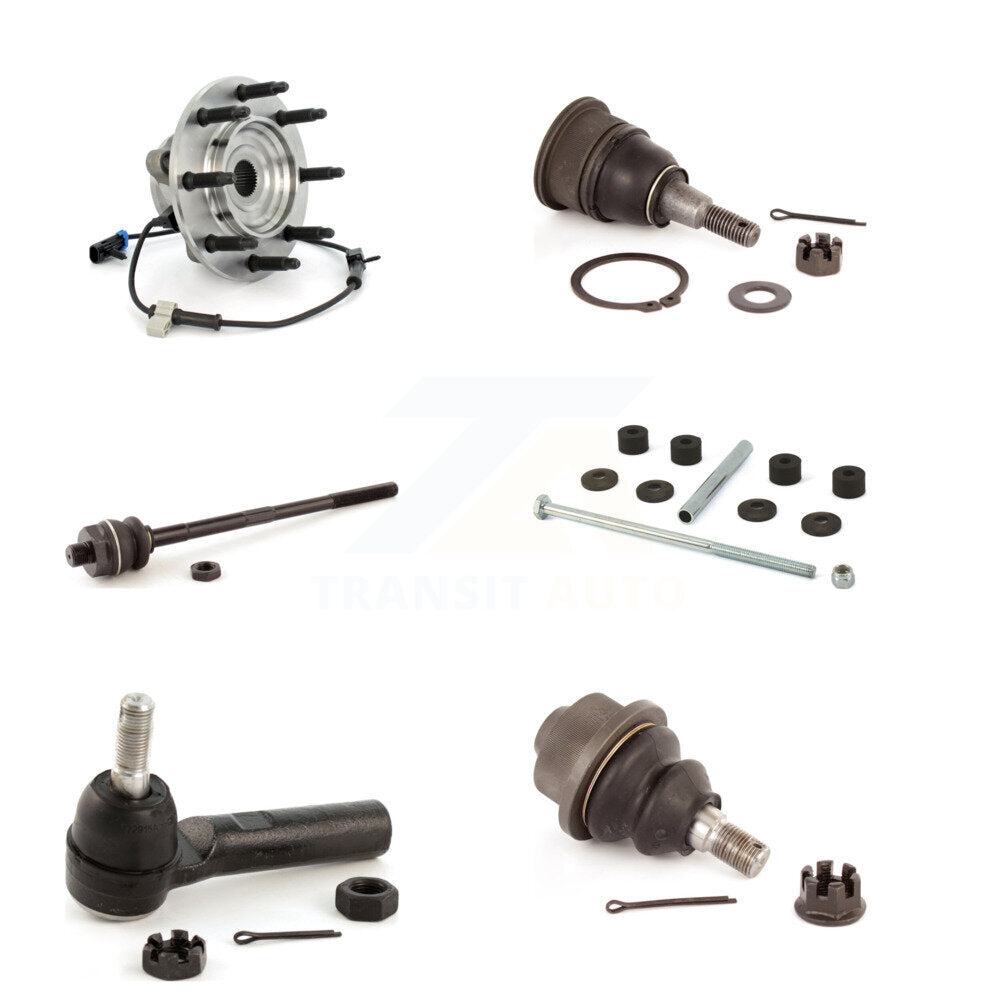 Bearing Upper Lower Ball Joint Tie Rod Link Front Kit (6Pc) For GMC Chevrolet HD