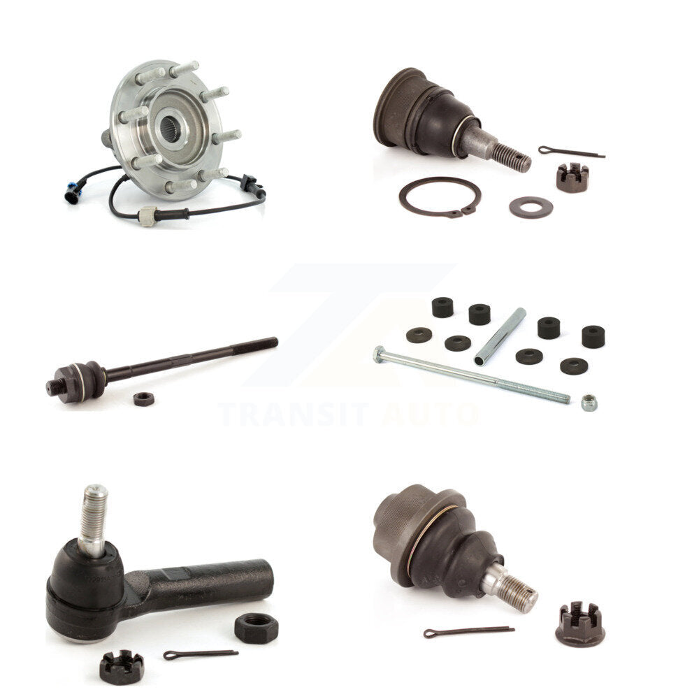 Bearing Upper Lower Ball Joint Tie Rod & Link Front Kit (6Pc) For Chevrolet GMC