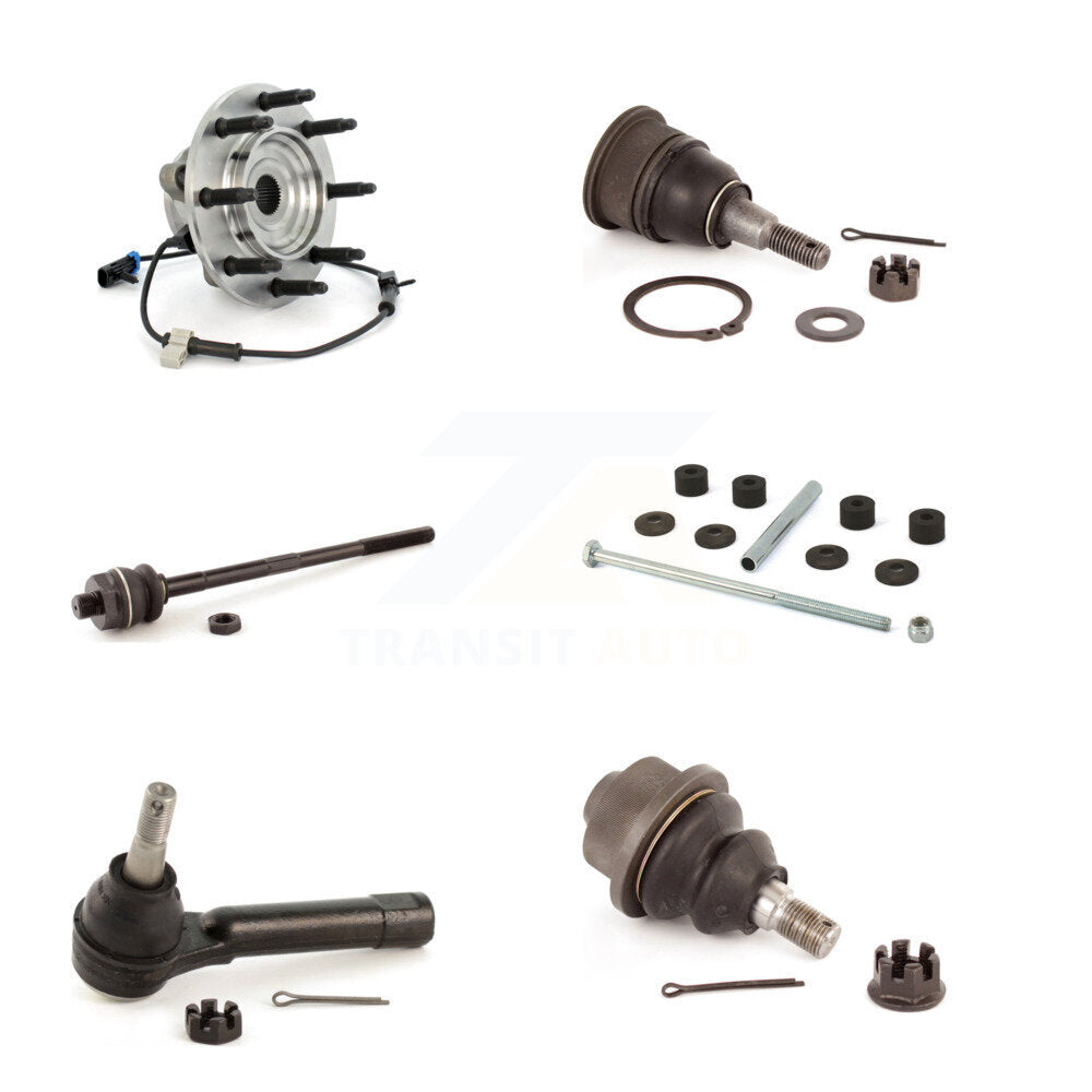 Bearing Upper Lower Ball Joint Tie Rod & Link Front Kit (6Pc) For Chevrolet 2500