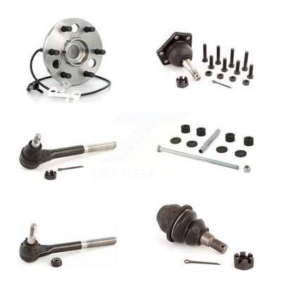 Hub Bearing Upper Lower Ball Joint Tie Rod Link Front Kit For Cadillac Escalade