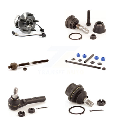 Hub Bearing Upper Lower Ball Joint Tie Rod Link Front Kit (6Pc) For Mazda B4000