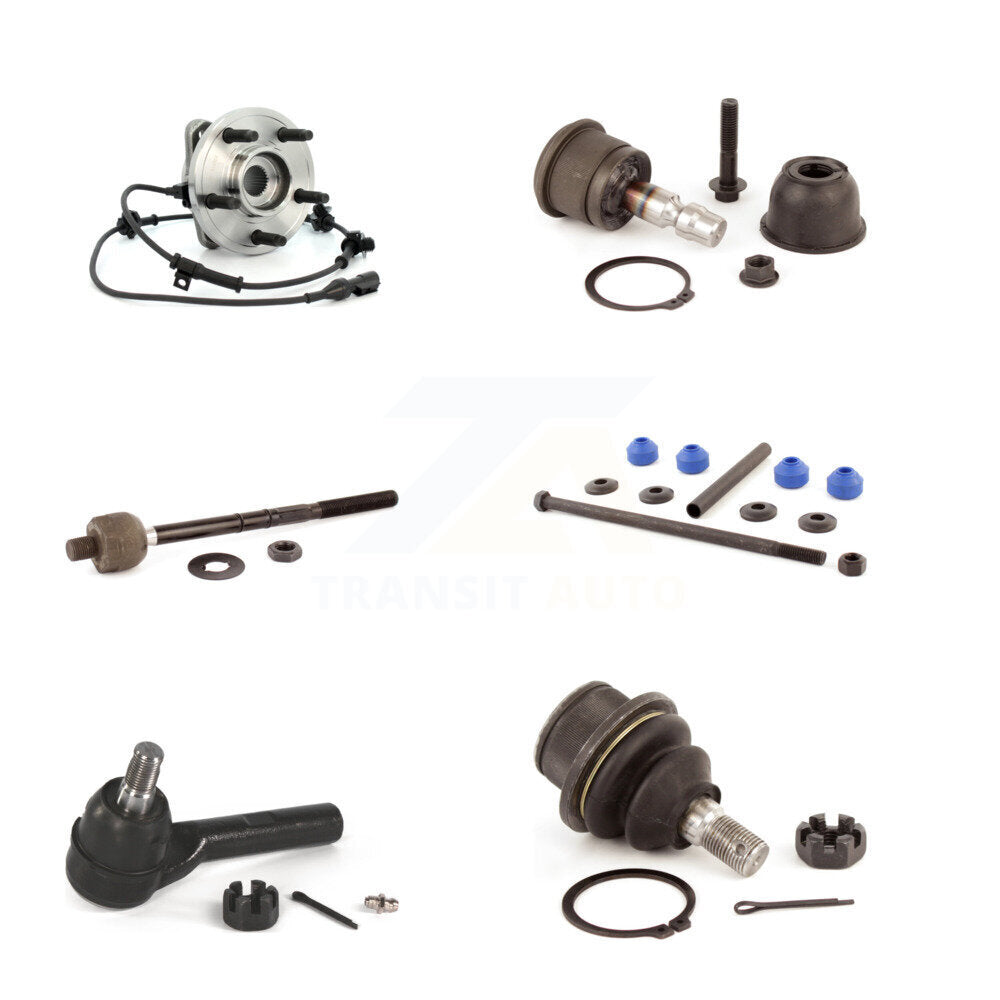 Bearing Upper Lower Ball Joint Tie Rod & Link Front Kit (6Pc) For Ford Explorer