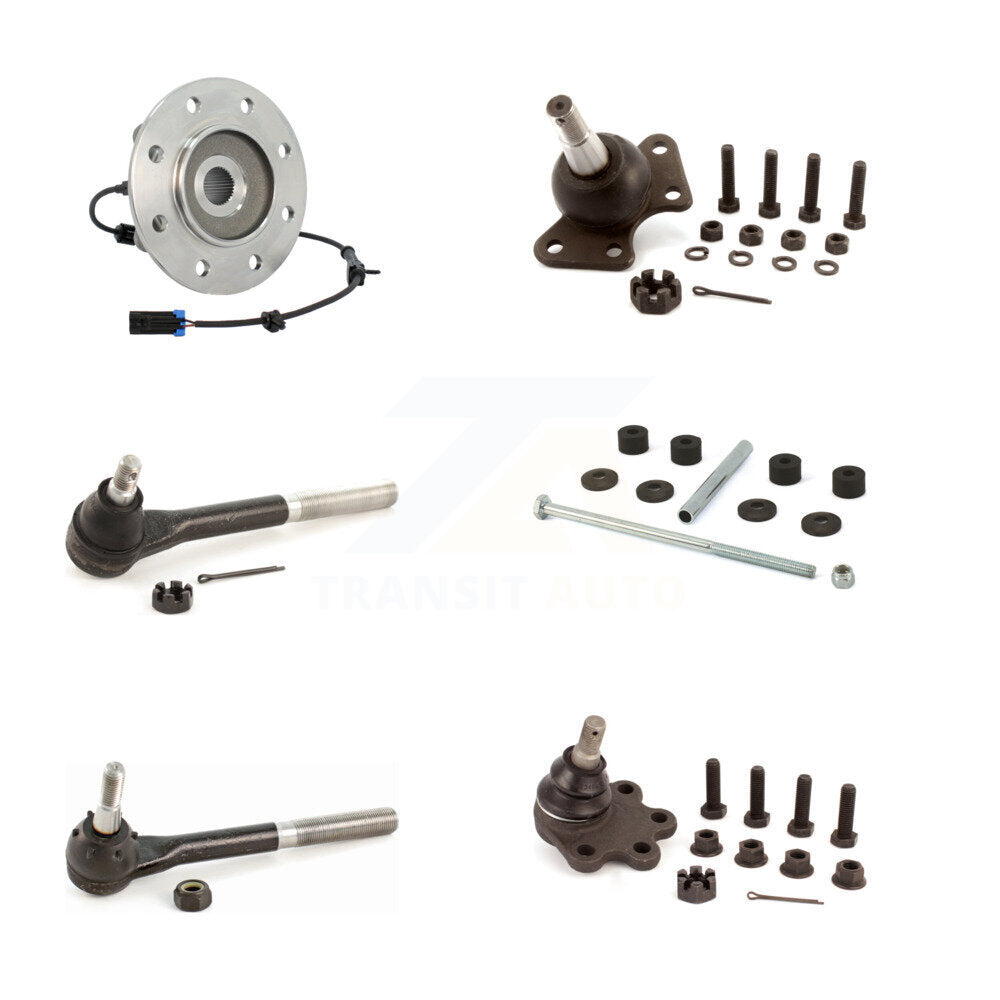 Bearing Upper Lower Ball Joint Tie Rod Link Front Kit (6Pc) For K3500 Chevrolet