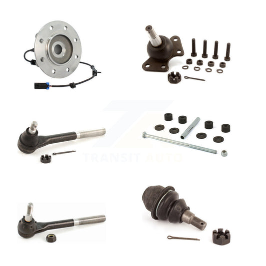 Bearing Upper Lower Ball Joint Tie Rod Link Front Kit (6Pc) For K3500 Chevrolet