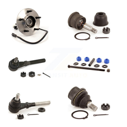 Bearing Upper Lower Ball Joint Tie Rod Link Front Left Kit (6Pc) For Ford F-150