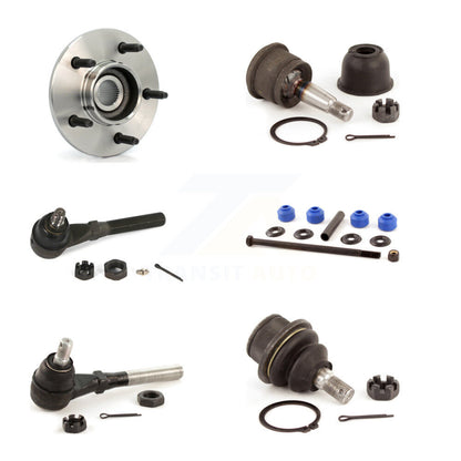 Bearing Upper Lower Ball Joint Tie Rod Link Front Left Kit (6Pc) For Ford F-150