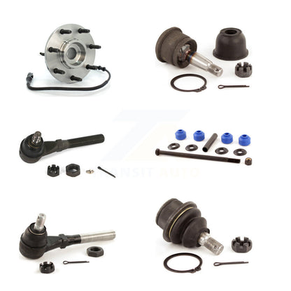 Bearing Upper Lower Ball Joint Tie Rod Link Front Left Kit (6Pc) For Ford F-150