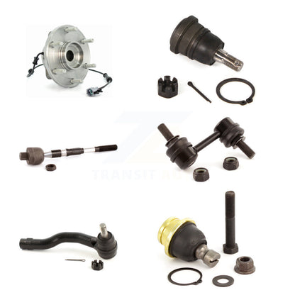 Bearing Upper Lower Ball Joint Tie Rod Link Front Left Kit (6Pc) For Nissan QX56