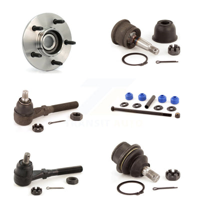 Bearing Upper Lower Ball Joint Tie Rod Link Front Right Kit (6Pc) For Ford F-150
