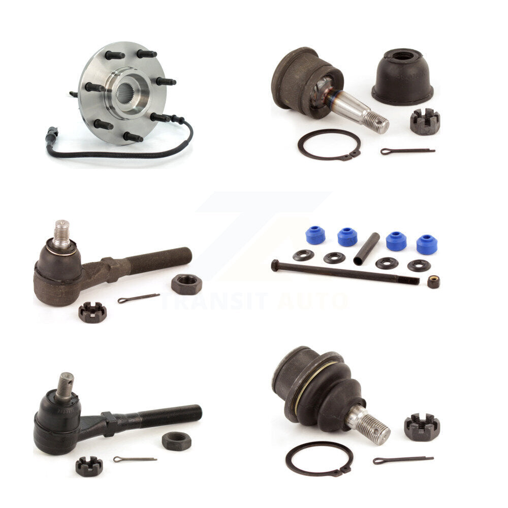 Bearing Upper Lower Ball Joint Tie Rod Link Front Right Kit (6Pc) For Ford F-150