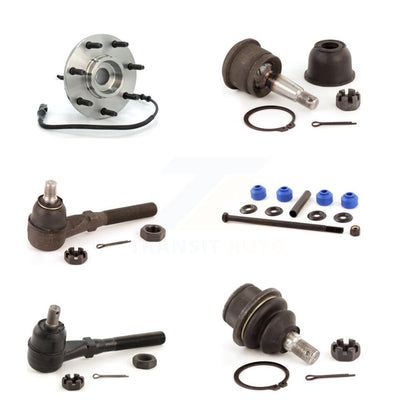 Bearing Upper Lower Ball Joint Tie Rod Link Front Right Kit (6Pc) For Ford F-150