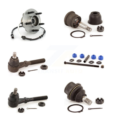 Bearing Upper Lower Ball Joint Tie Rod Link Front Right Kit (6Pc) For Ford F-150