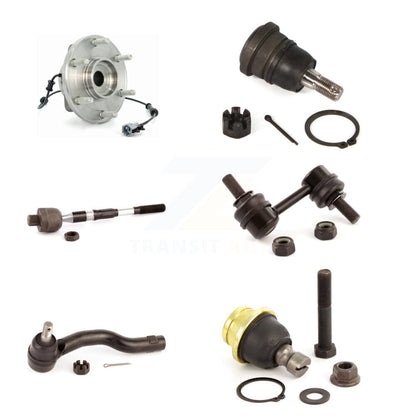 Hub Bearing Upper Lower Ball Joint Tie Rod Link Front Right Kit (6Pc) For Nissan