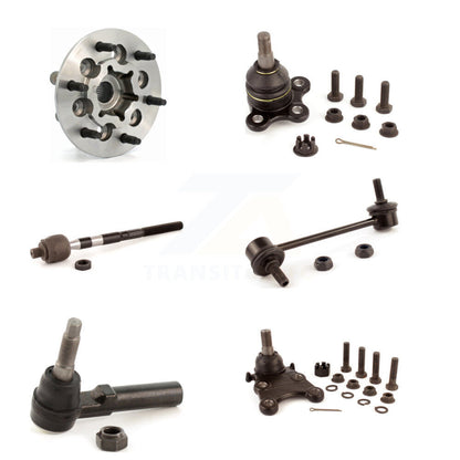 Bearing Upper Lower Ball Joint Tie Rod Link Front Right Kit (6Pc) For Chevrolet