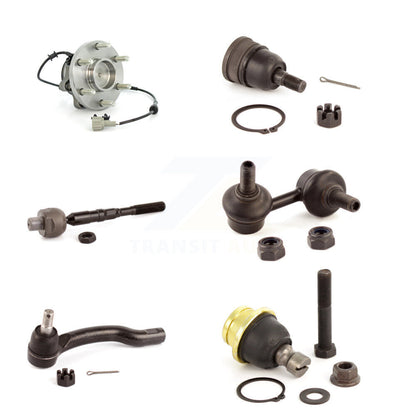 Bearing Upper Lower Ball Joint Tie Rod Link Front Right Kit (6Pc) For Nissan RWD