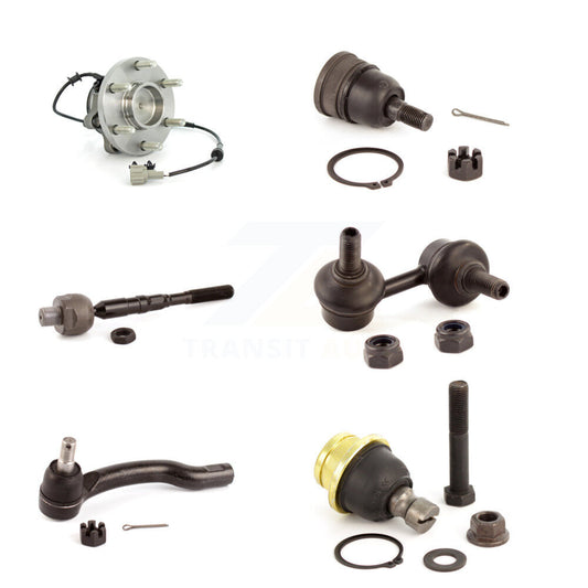 Bearing Upper Lower Ball Joint Tie Rod Link Front Right Kit (6Pc) For Nissan RWD