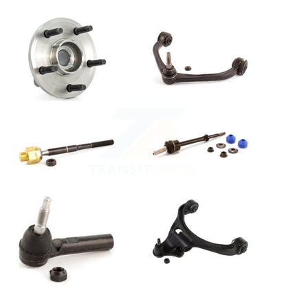 Hub Bearing Lower Upper Control Arm Tie Rod Link Front Left Kit (6Pc) For Dodge
