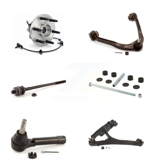 Bearing Lower Upper Control Arm Tie Rod Link Front Left Kit (6Pc) For Chevrolet