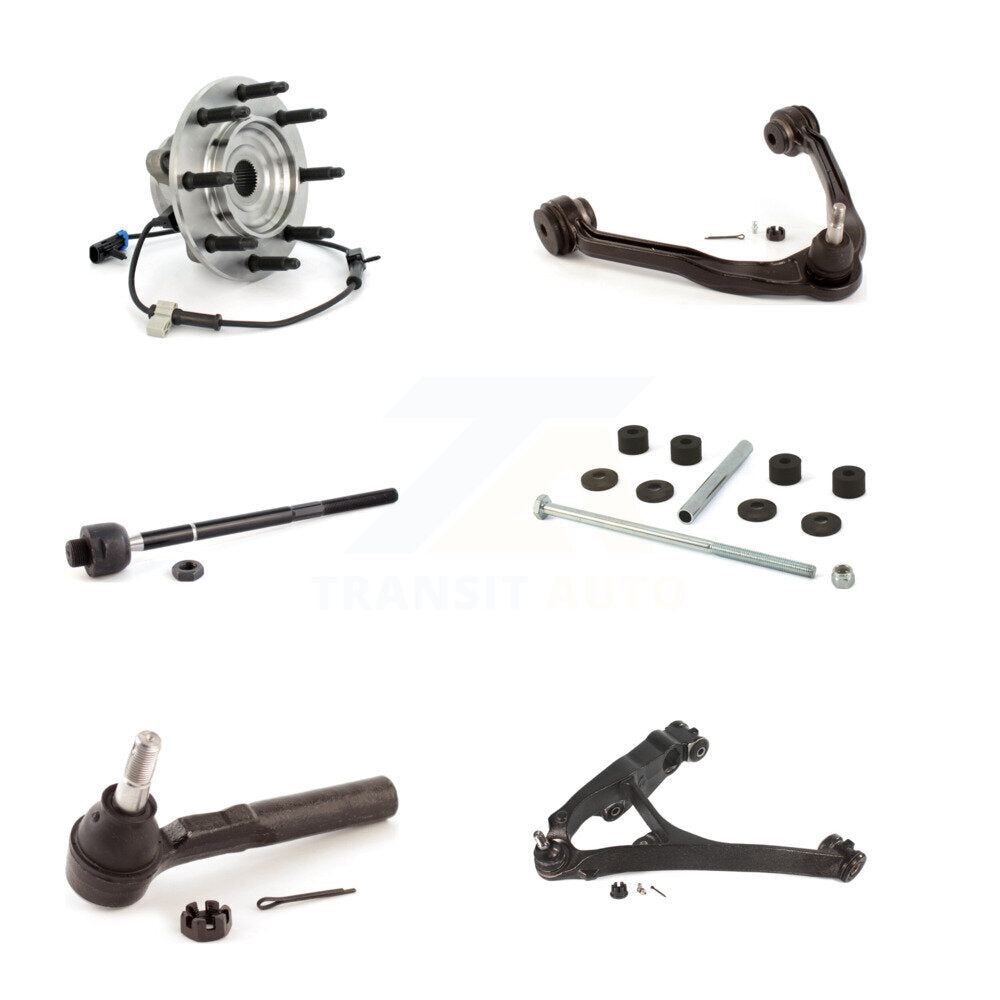 Bearing Lower Upper Control Arm Tie Rod Link Front Left Kit (6Pc) For Chevrolet