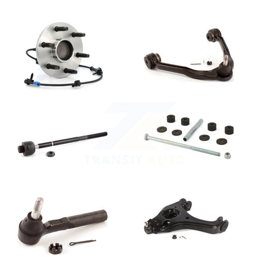 Bearing Lower Upper Control Arm Tie Rod Link Front Left Kit (6Pc) For Chevrolet