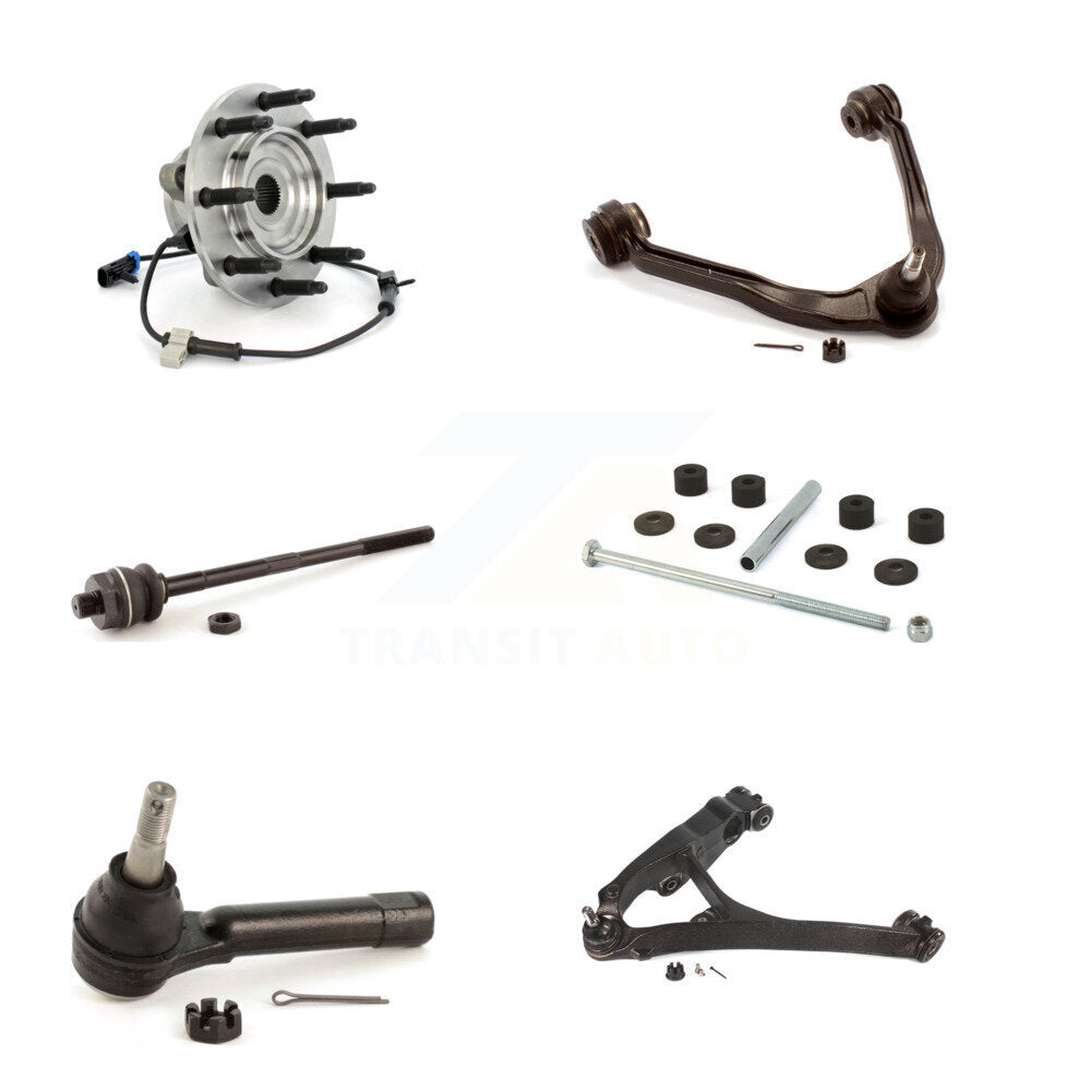 Bearing Lower Upper Control Arm Tie Rod Link Front Left Kit (6Pc) For Chevrolet
