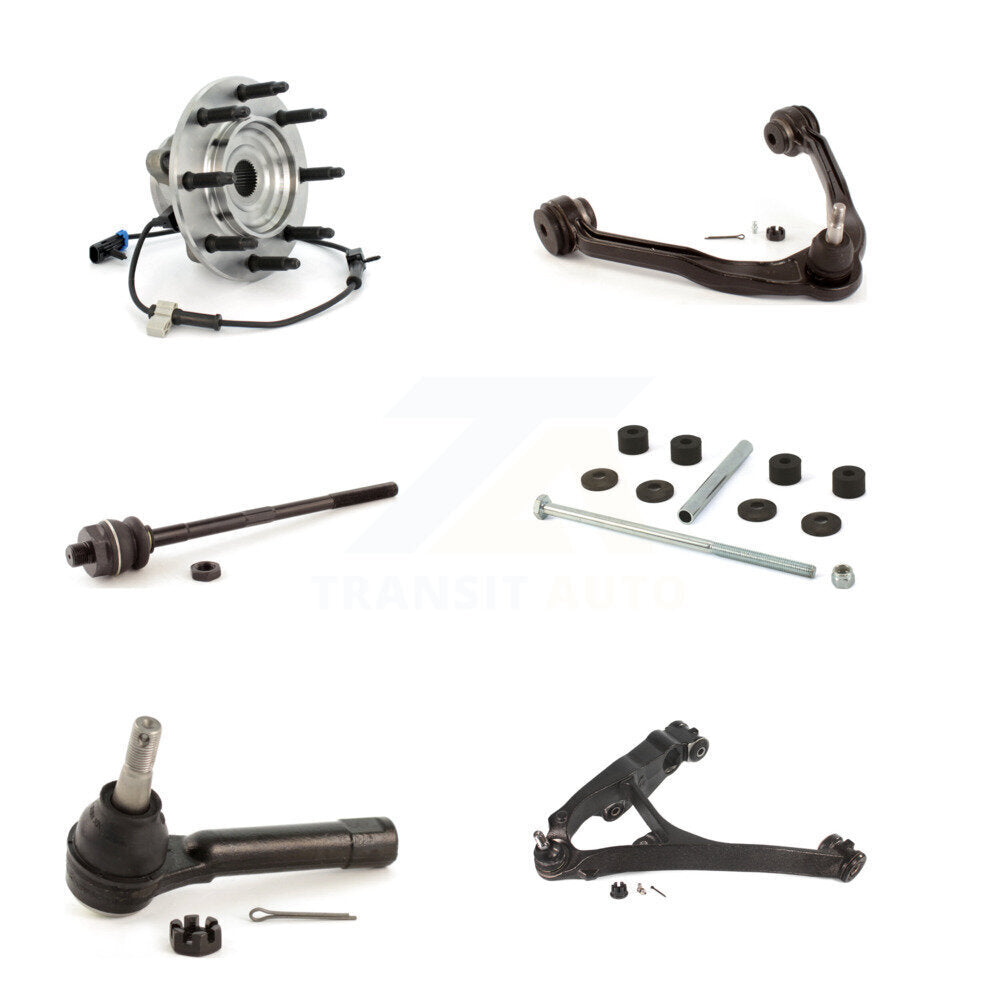 Bearing Lower Upper Control Arm Tie Rod Link Front Left Kit (6Pc) For Chevrolet