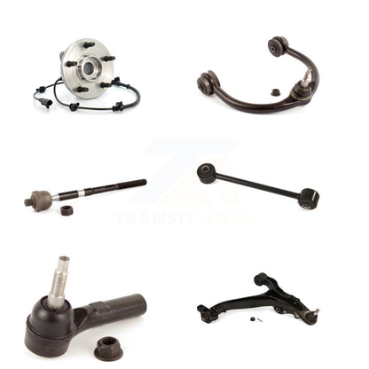Bearing Lower Upper Control Arm Tie Rod Link Front Left Kit (6Pc) For Jeep Grand