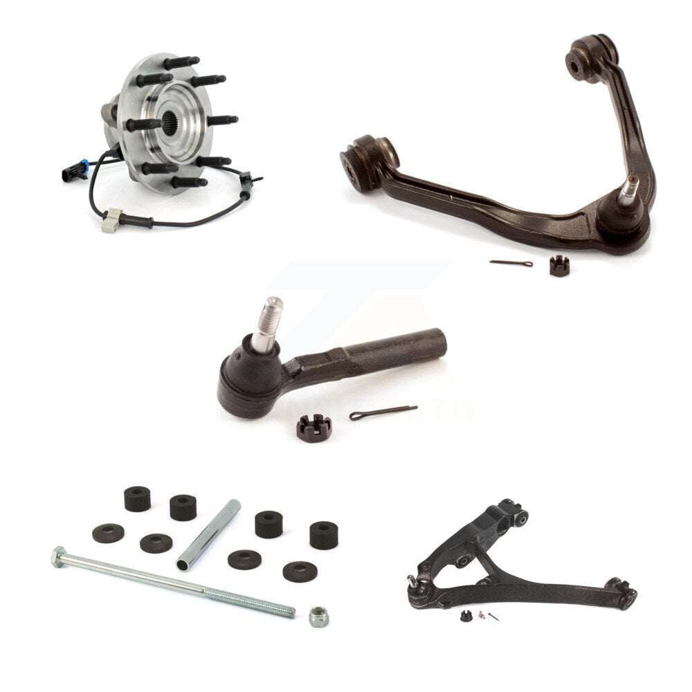 Bearing Lower Upper Control Arm Outer Tie Rod Link Front Left Kit (5Pc) For 1500