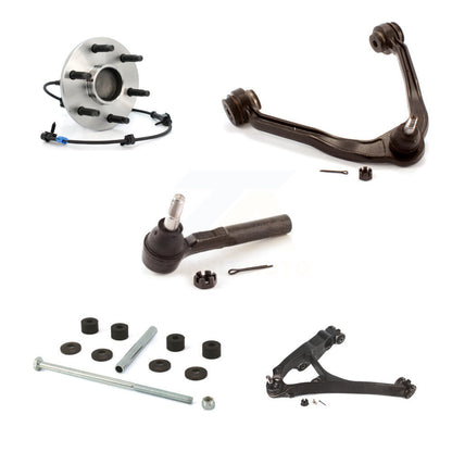 Bearing Lower Upper Arm Outer Tie Rod & Link Front Left Kit (5Pc) For GMC Sierra