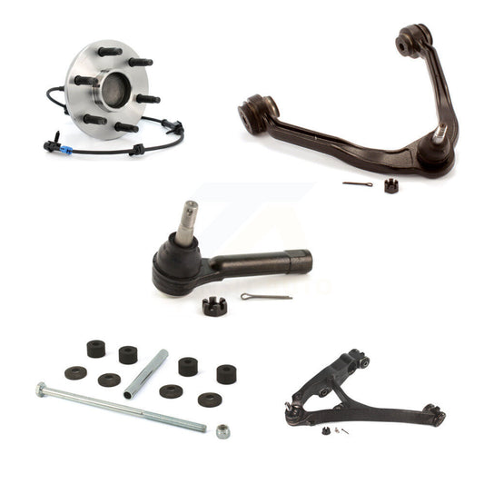 Bearing Lower Upper Control Arm Outer Tie Rod Link Front Left Kit (5Pc) For GMC