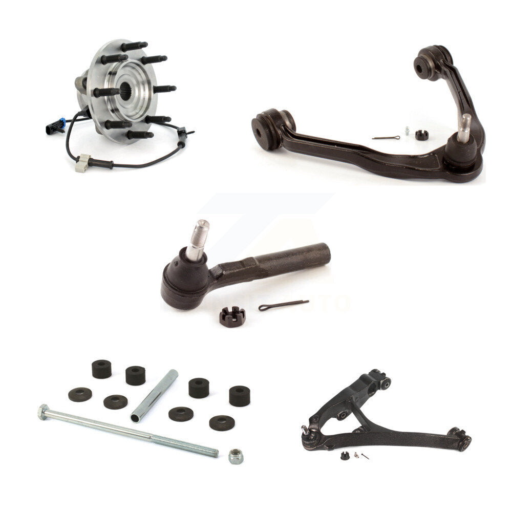Bearing Lower Upper Control Arm Outer Tie Rod Link Front Left Kit (5Pc) For 1500