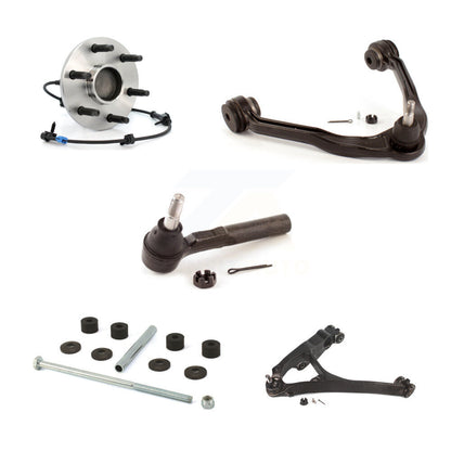Bearing Lower Upper Arm Outer Tie Rod & Link Front Left Kit (5Pc) For GMC Sierra